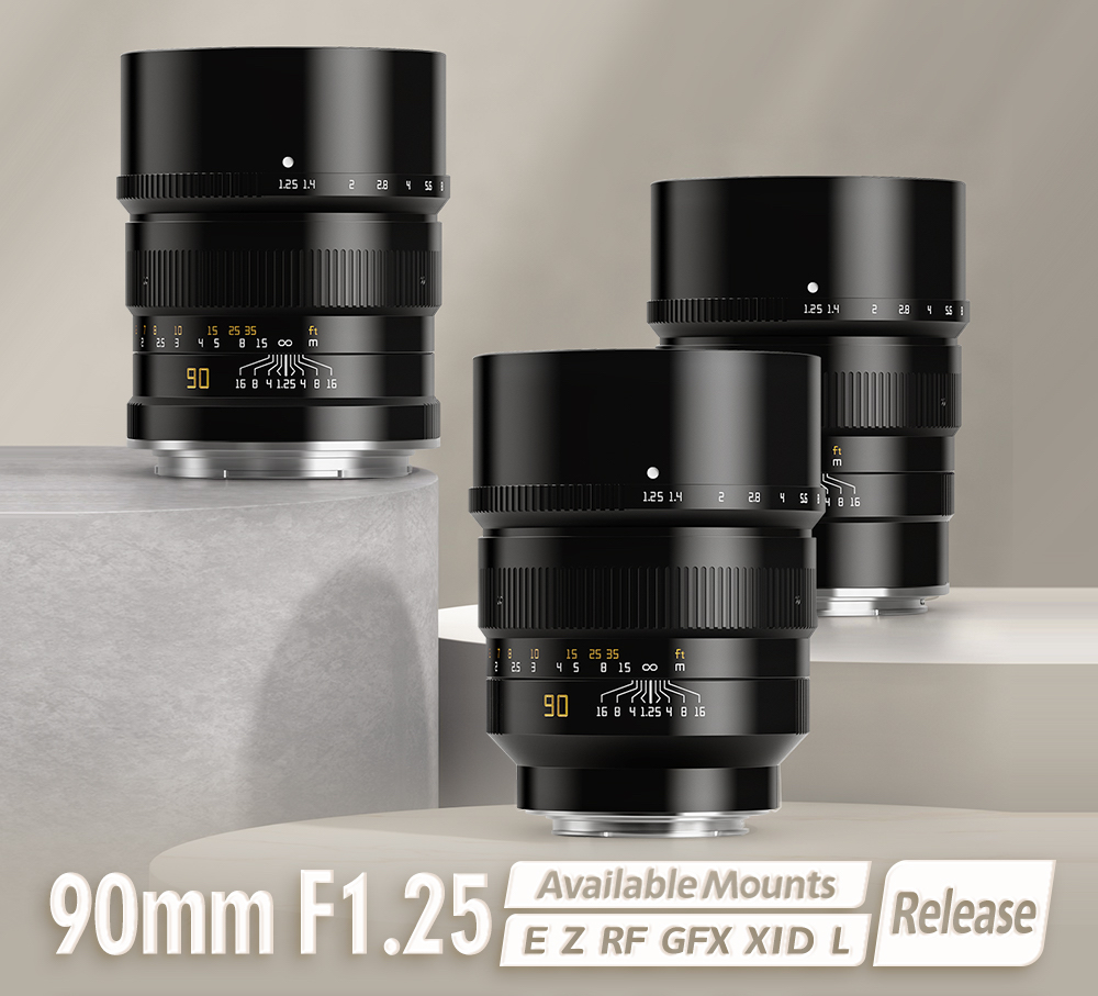 The TTartisan 90mm f/1.25 lens is now available in six additional 