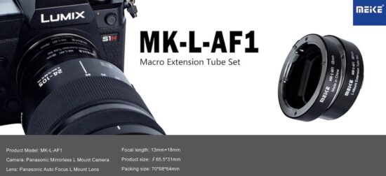 Just announced: Meike MK-L-AF1 macro extension AF tubes for L-mount