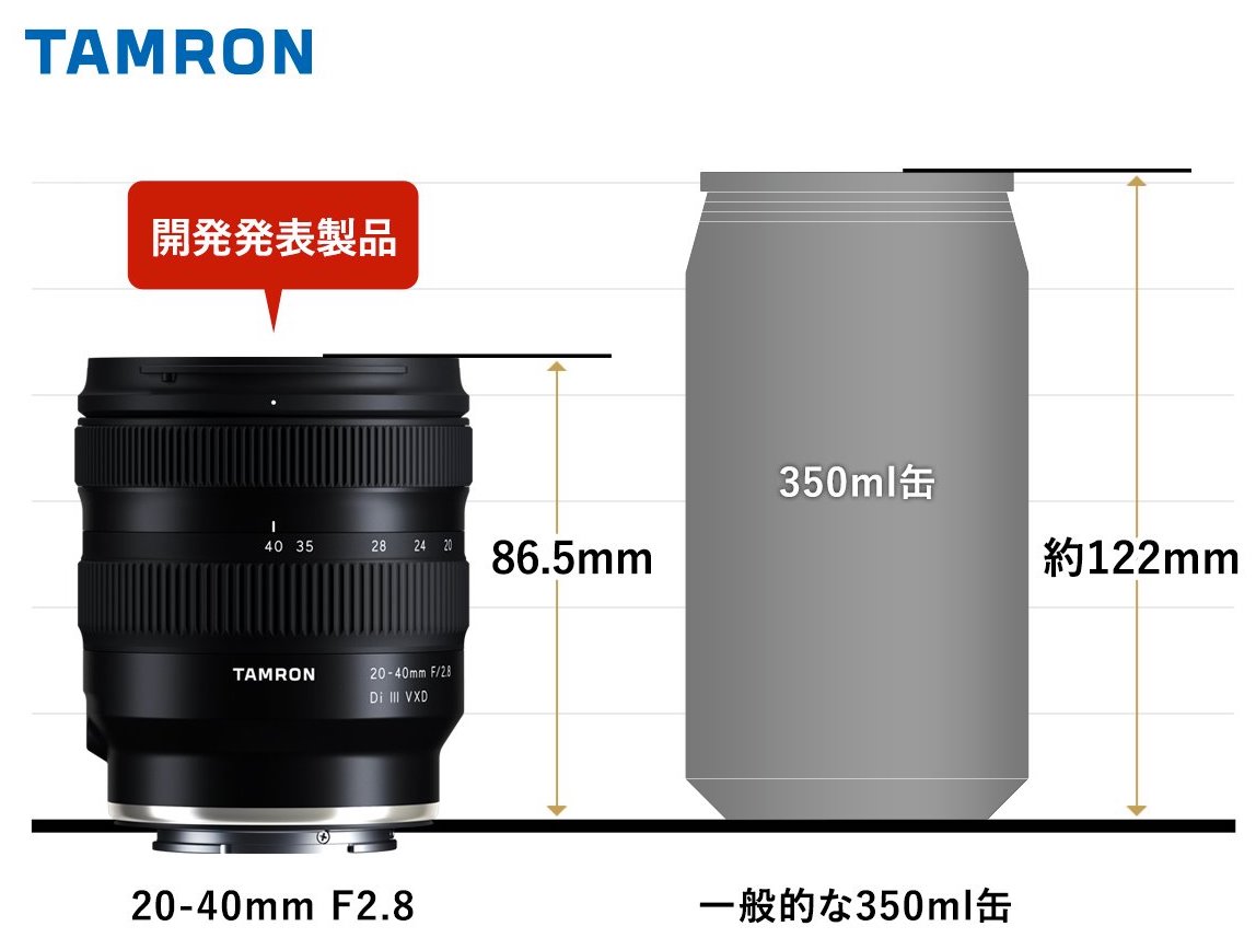 Tamron 20-40mm f/2.8 Di III VXD lens brochure leaked online