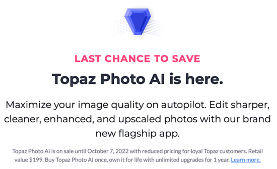 Topaz launched the new Photo AI 2.0 (get a $40 discount now) –  sonyalpharumors