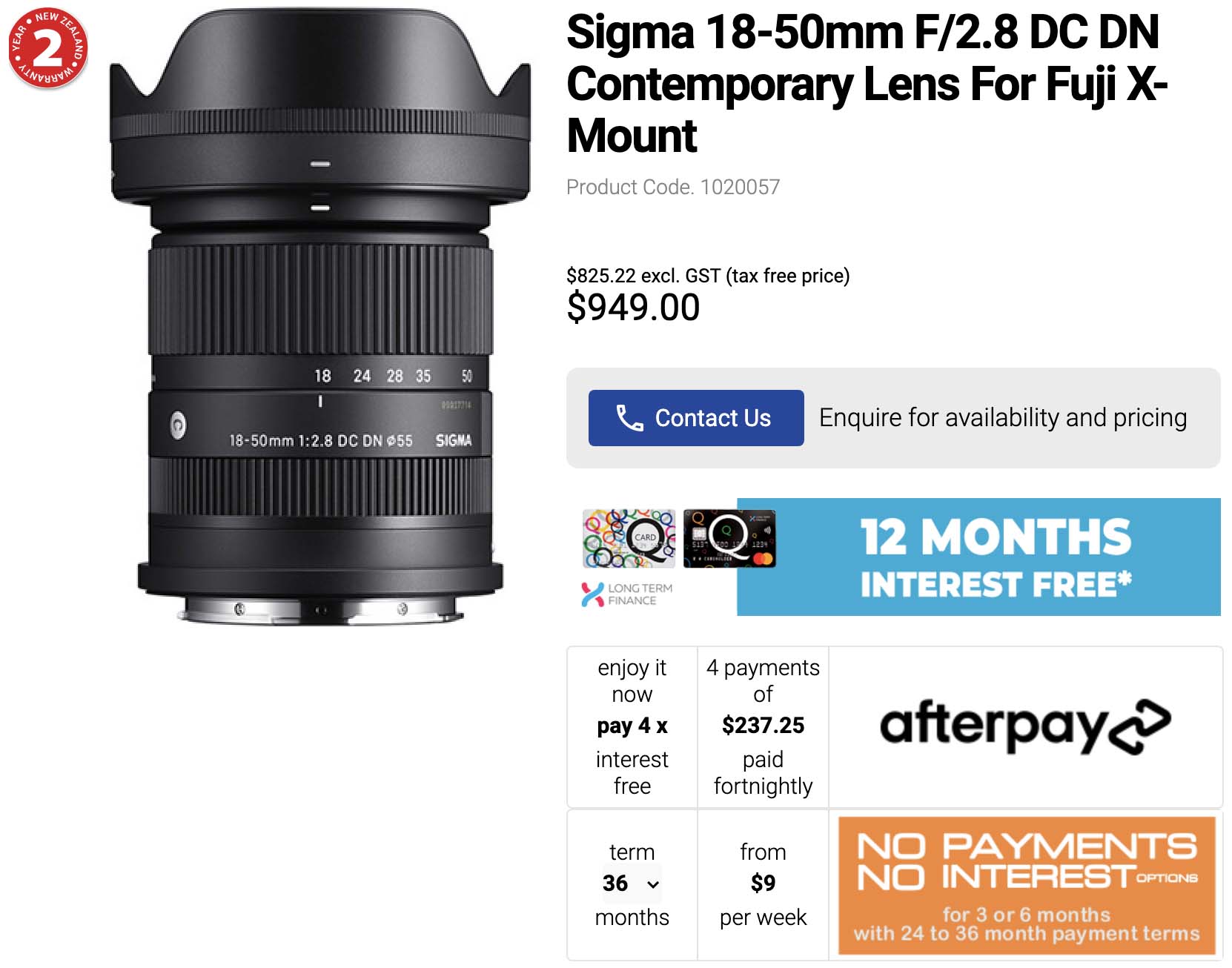 Getting close to the Sigma 18-50mm DC DN Contemporary lens for Fujifilm X-mount announcement - Photo Rumors