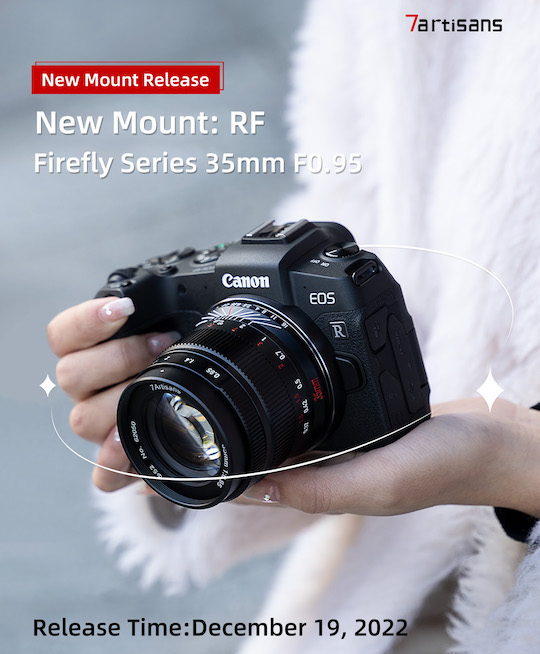 The 7Artisans 35mm f/0.95 lens is now available for Canon RF-mount