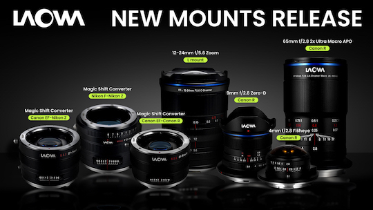 Venus Optics announced new Canon RF and Leica L versions for some