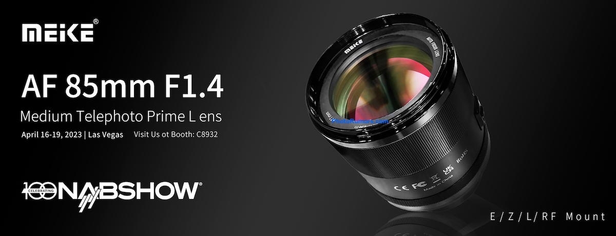 Meike shows a new 85mm f/1.4 STM full-frame mirrorless lens for E