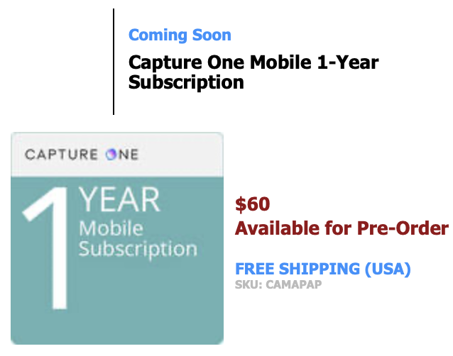 Limited time offer: Capture One is now half price ($150 off) - Photo Rumors