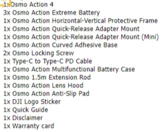 Leaked: DJI Osmo Action 4 sports camera updated specifications