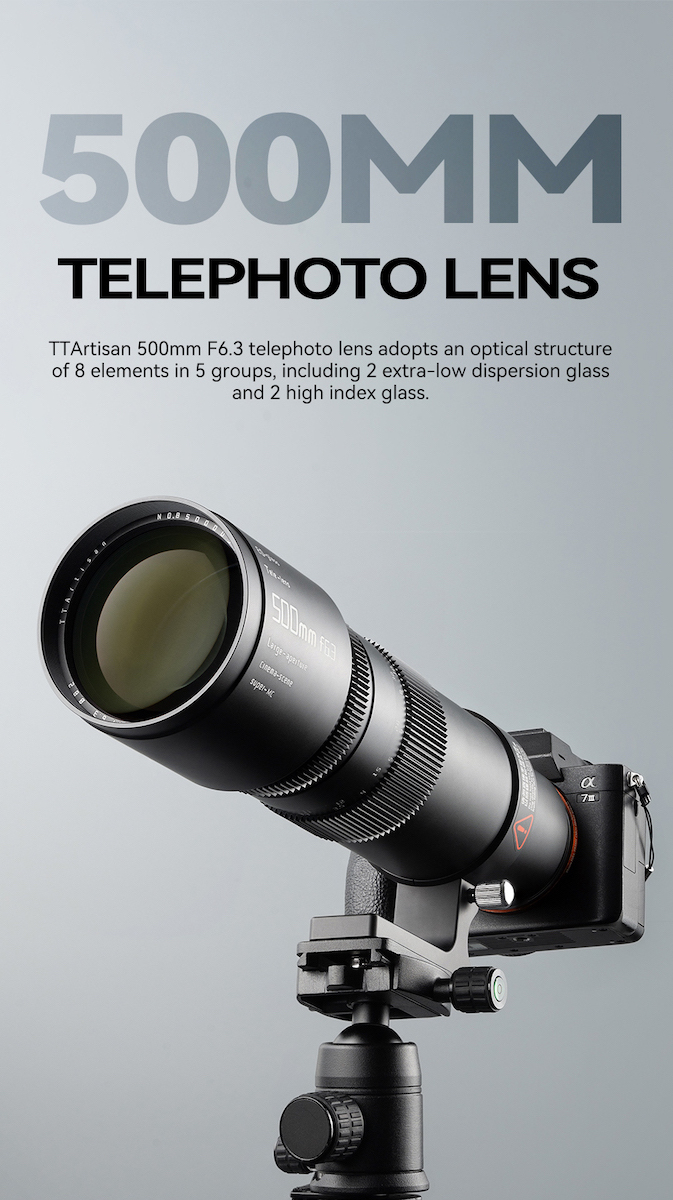 TTArtisan 500mm F6.3 Lens For Fujifilm GFX | Wex Photo Video