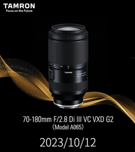 The new Tamron 70-180mm f/2.8 Di III VC VXD G2 lens is now officially released and available for pre-order