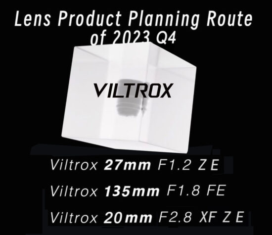 Updated list of upcoming Viltrox lenses