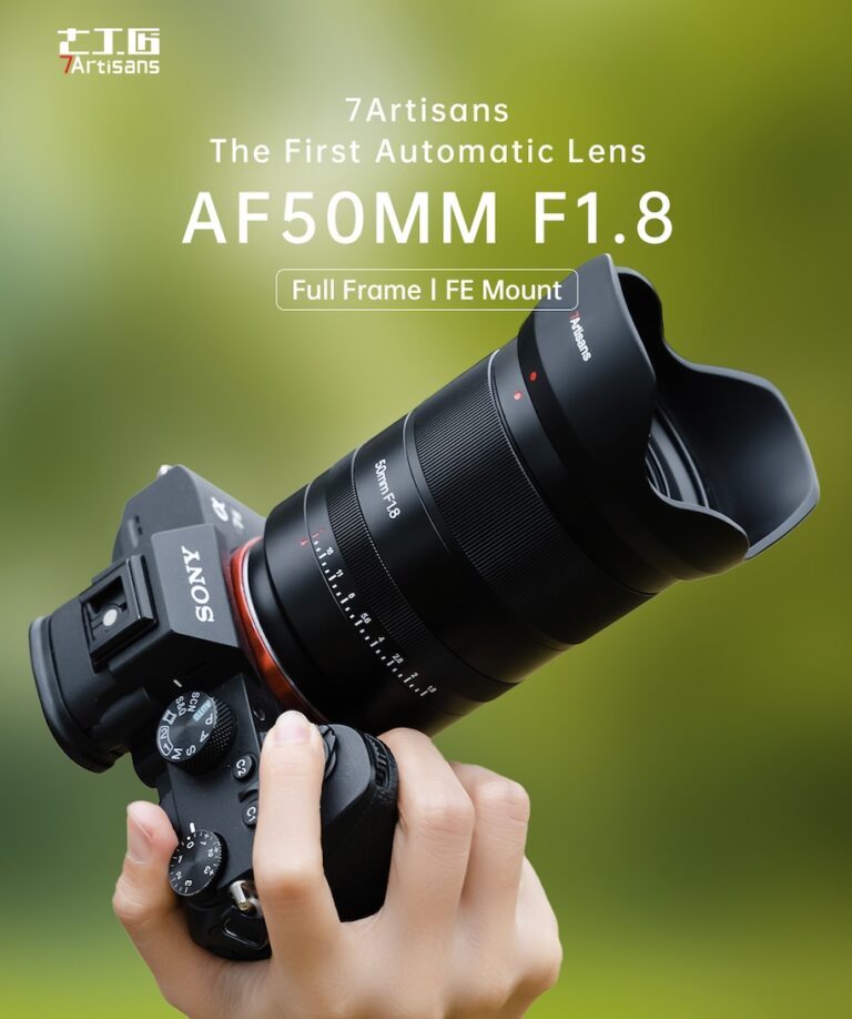 7Artisans to announce their first AF 50mm f/1.8 autofocus lens (Sony E