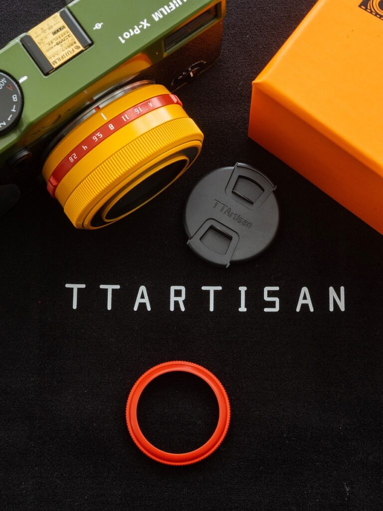 More pictures of the upcoming TTartisan 27mm f/2.8 yellow/orange