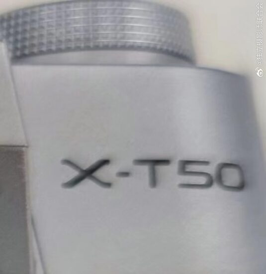 First leaked picture of the Fujifilm X-T50 camera