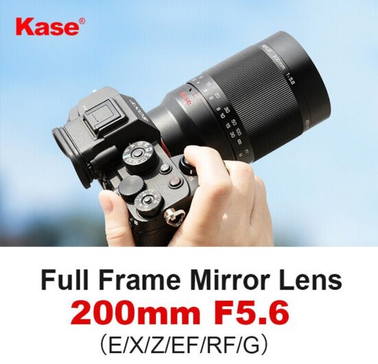 The new Kase 200mm f/5.6 MC full-frame manual focus reflex mirror lens (Z/E/X) is now in stock