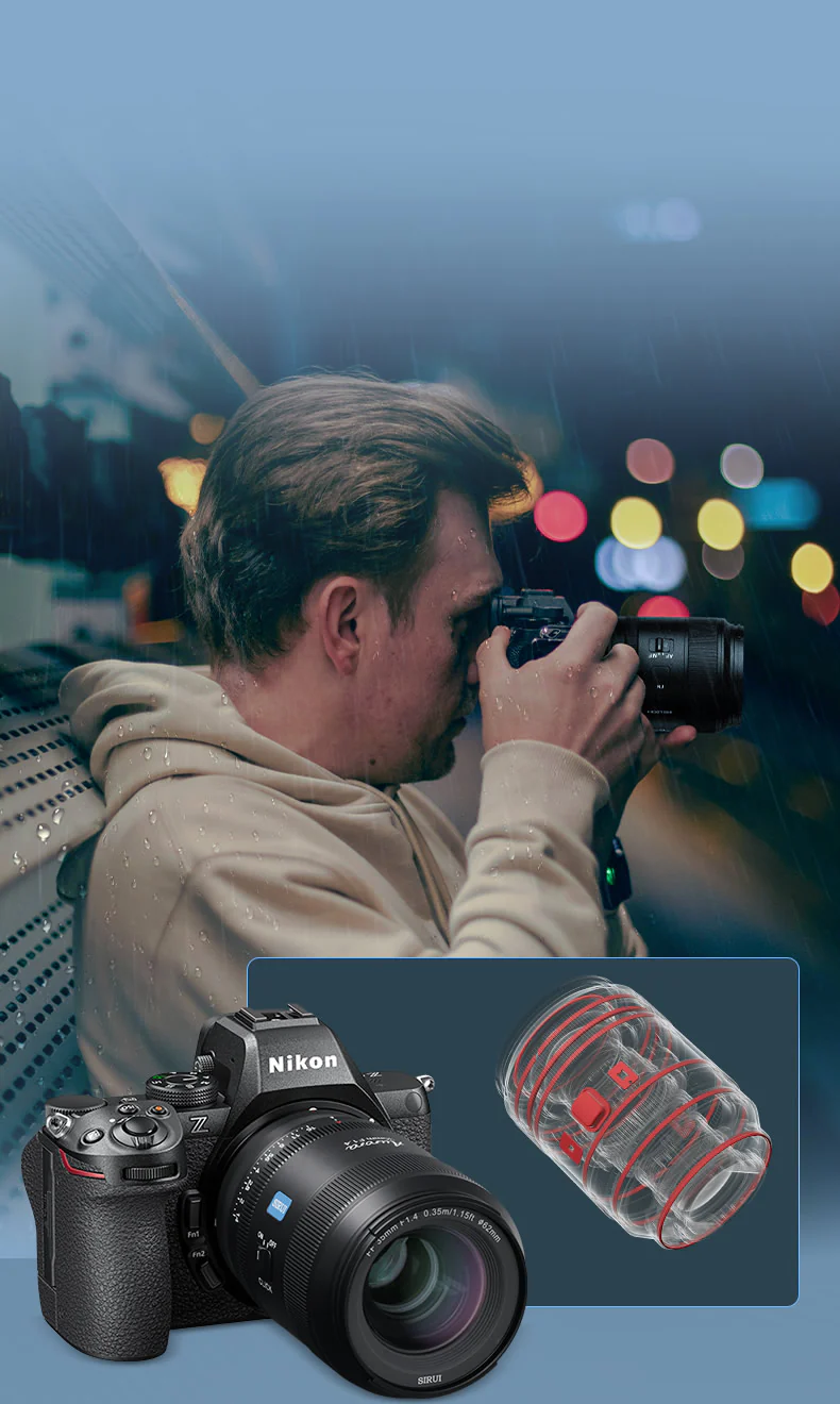 Sirui Aurora 35mm f/1.4 full-frame autofocus lens (Z/E/X/L