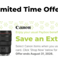 Permalink to Deal of the day: get an extra 5% off Canon gear at B&H Photo with PayBoo